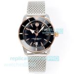 Swiss Replica BLS B31 Breitling Superocean Heritage Black Dial Two-Tone Steel Watch 